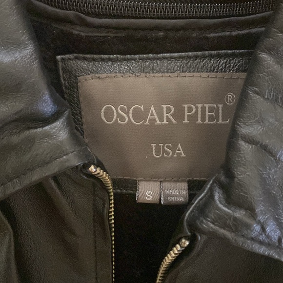 Oscar Piel 100% Genuine Leather Jacket NWT. Size S. - Picture 7 of 15